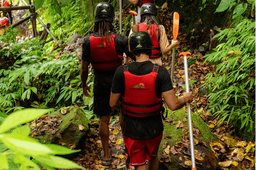 Guided kayaking experience in Ubud, Bali